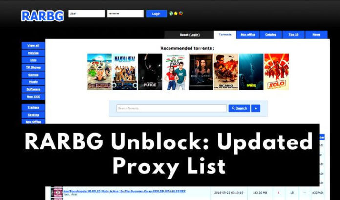 How to Unblock RARBG – List of RARBG Proxy Sites