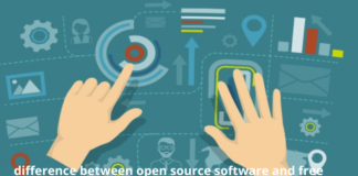 difference between open source and free software
