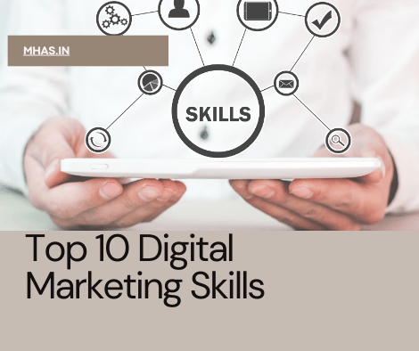 A visual representation of the top digital marketing skills to master in 2025